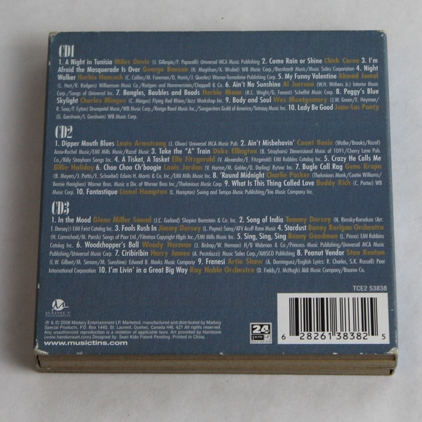 Smooth Jazz 3 Disc Audio Music CD Set 2008 Madacy Entertainment