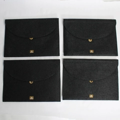 Set of 4 Emirates Airline Black Button Closure Complimentary Pajama Pouches