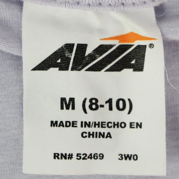 Avia Women's Light Purple Long Sleeve Round Hem Shirt Size Medium
