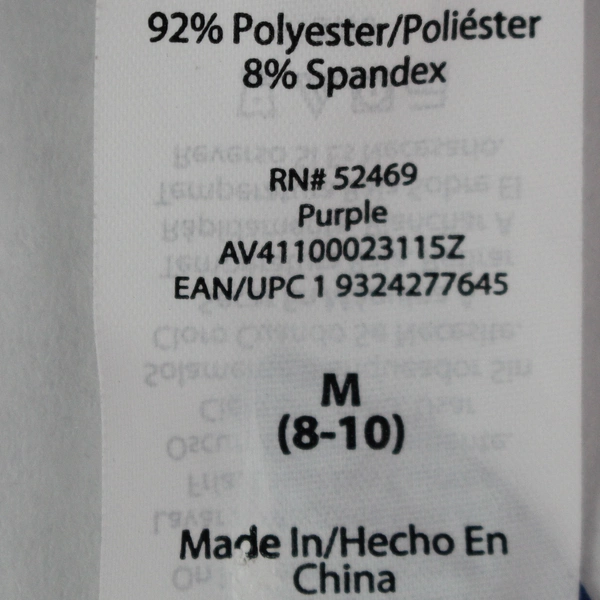 Avia Women's Light Purple Long Sleeve Round Hem Shirt Size Medium