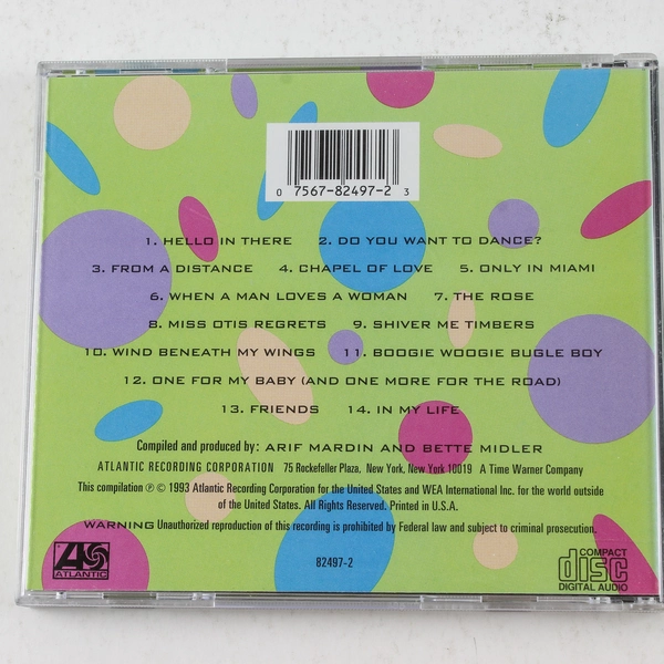 Bette Midler Experience the Divine Greatest Hits CD 1993 Atlantic Recording