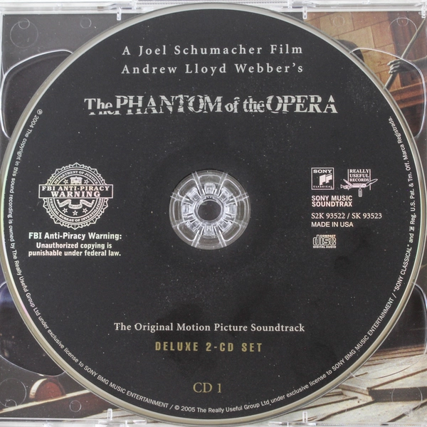 The Phantom of the Opera The Original Motion Picture Soundtrack CD 2004