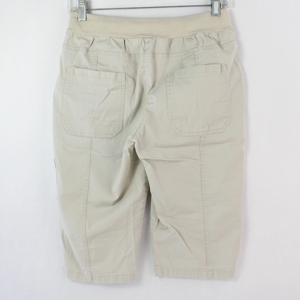 Christopher & Banks Women's Beige Khaki Mid Rise Elastic Cargo Shorts Size 4P