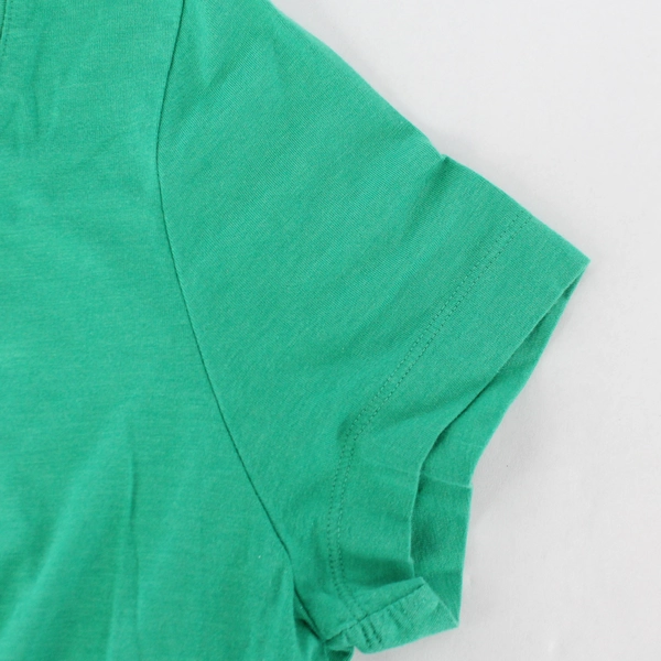Lands' End Women's Green Round Neck Short Sleeve T-Shirt Size M (10-12)