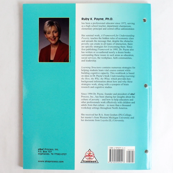 Learning Structures Modules 8-13 Workbook by Ruby K. Payne Paperback