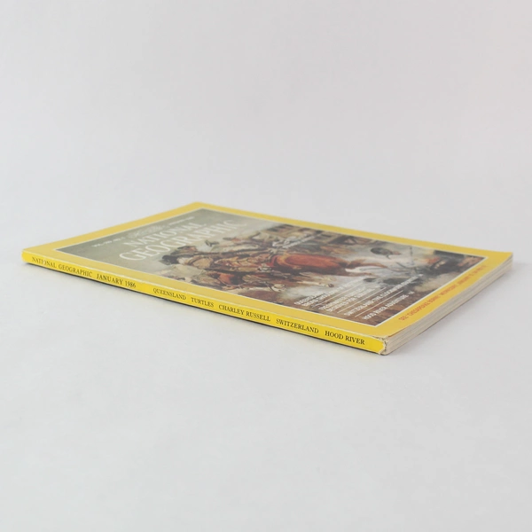 Vintage National Geographic Magazine 1986 Issue January: Cowboy Artist Vol. 169 