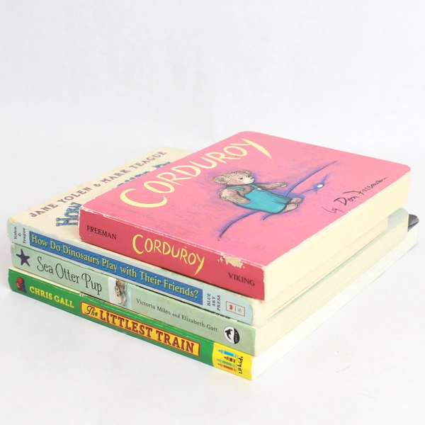 Lot of 4 Illustrated Simple Children's Board Books for Young Readers