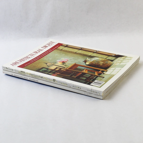 Lot of 2 Vintage Architectural Digest Magazine December 1994 Furniture Catalog