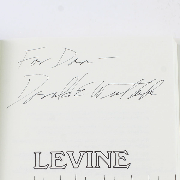 Levine Donald E Westlake 1984 Hardcover 1st Edition Signed by Author