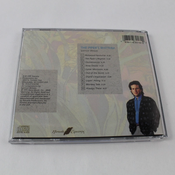 Spencer Brewer The Piper's Rhythm CD 1991 Signed Narada Equinox Good Condition
