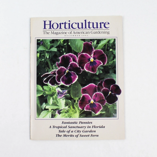 Vintage Horticulture American Gardening Magazine December 1991 Issue
