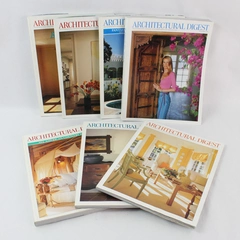 Lot of 7 Vintage Architectural Digest Magazines 1999 Jan-Mar, June-Aug & Nov