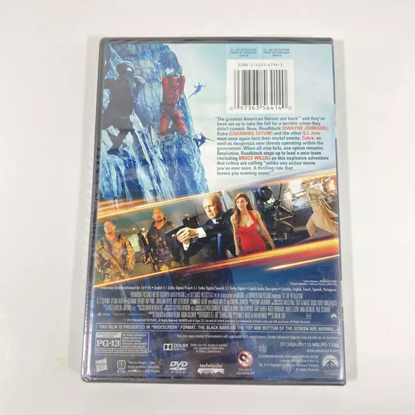 G.I. Joe Retaliation DVD 2013 Sealed Dwayne Johnson Bruce Willis Tatum