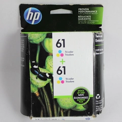 HP 61 Tri-Color Ink Cartridge CZ074FN CH562WN OEM Unopened 2 Cartridges