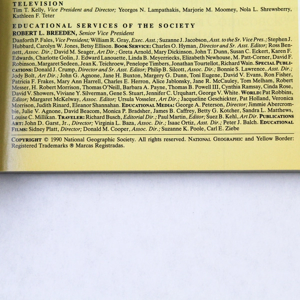 Vintage National Geographic Magazine 1990 Issue February Vol.177 No.2