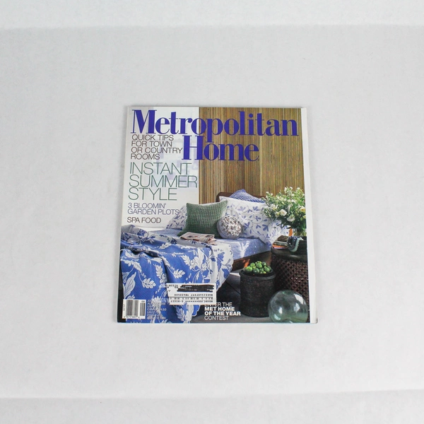 Vintage Metropolitan Home Magazine July/August 1998 Issue