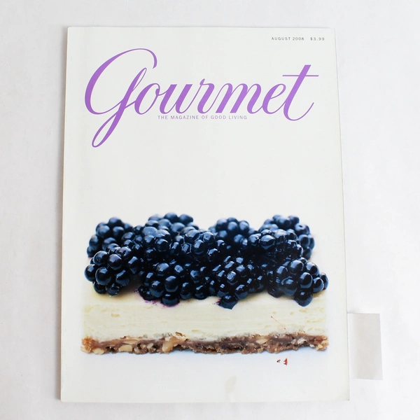Gourmet Magazine The Magazine of Good Living August 2008 Vol 68 Issue 8