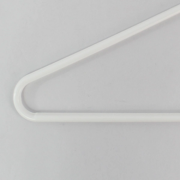 Lot of 10 Shades Of White Plastic Tubular Clothing Standard Size Hangers