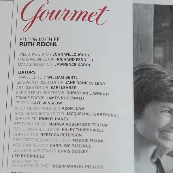 Gourmet Magazine The Magazine of Good Living December 2008 Vol 68 Issue 12
