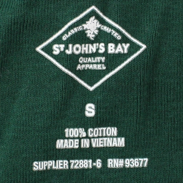 St. John's Bay Green Long-Sleeved Shirt Women's Size Small