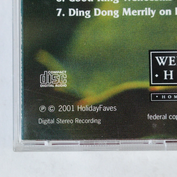 Welcome Home for the Holidays CD 2001 HolidayFaves