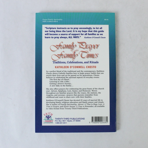 Family Prayer for Family Times Kathleen O'Connell Chesto 1996 Paperback