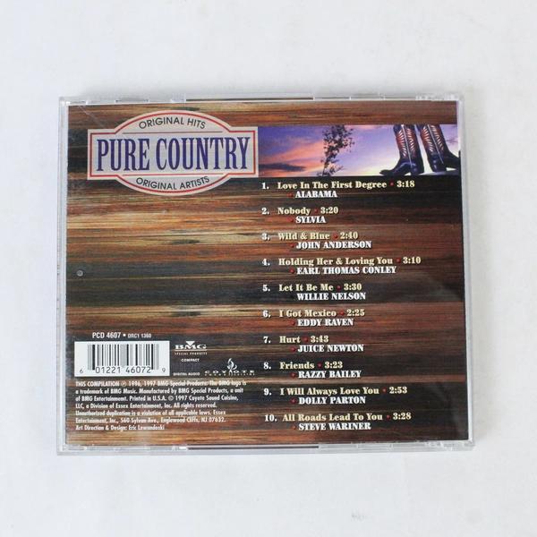 Pure Country 80's Country Hits by Various Artists CD 1997 Coyote Sound Cuisine
