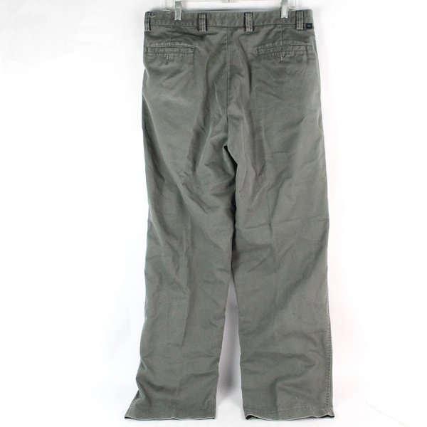 Dockers Gray-Green Straight-Leg 100% Cotton Chino Pants Men's 36x36