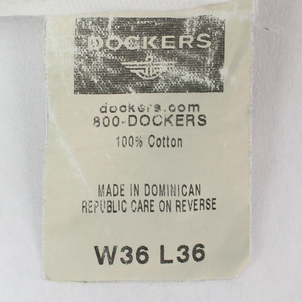 Dockers Gray-Green Straight-Leg 100% Cotton Chino Pants Men's 36x36