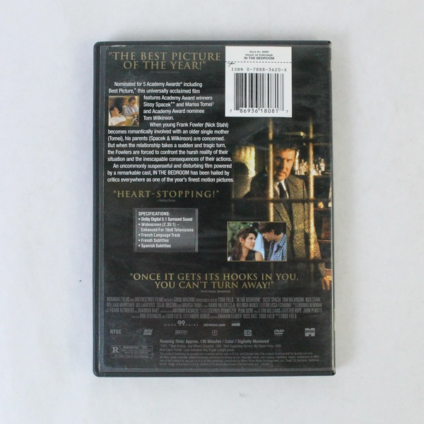 In the Bedroom DVD 2001 Miramax Sissy Spacek Tom Wilkinson Rated R Drama