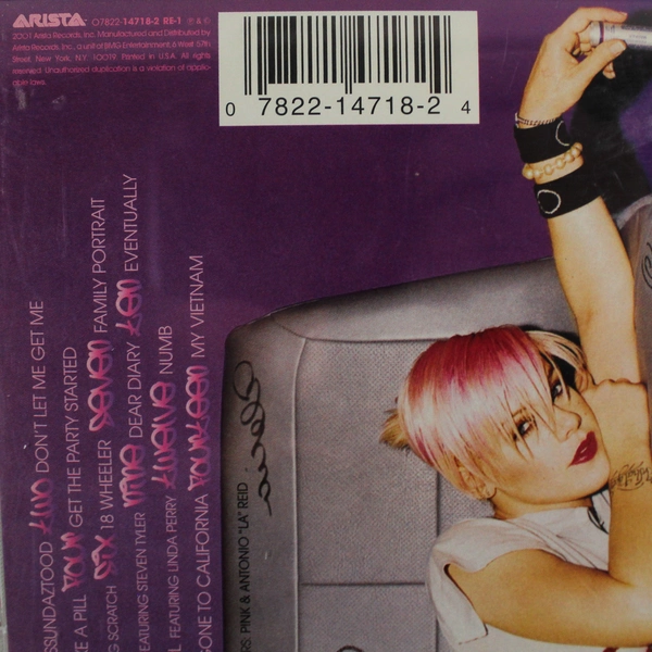 Missundaztood By Pink CD Album 2001 Arista Club Edition Pop Rock