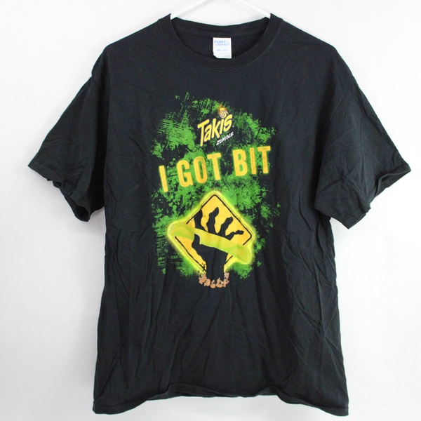Port & Company Takis Zombie Black Cotton T-Shirt Men's Size Large