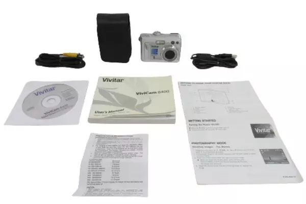 Vivitar Vivicam 8400 Digital Camera 8.0 MP With Case and Cords