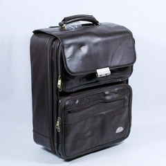 Vintage Samsonite Brown Luggage Combination Lock Retractable Handle Wheels