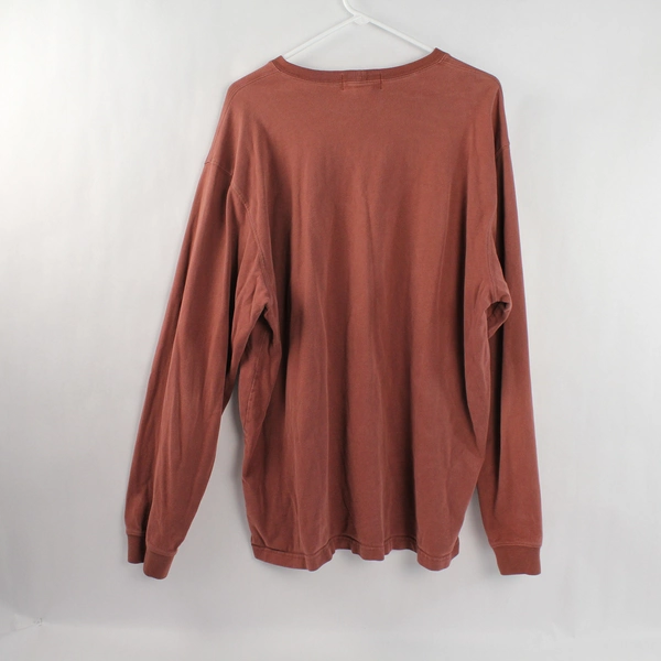 Eddie Bauer Men's XL Long Sleeve Tee Shirt Rust Red Pre-Owned