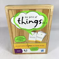 2009 Hasbro The Game Of Things Adult Party Game With Wooden Box
