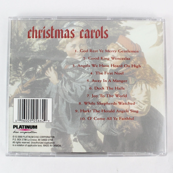 Christmas Carols Traditional Favorites Platinum Records 2000 CD