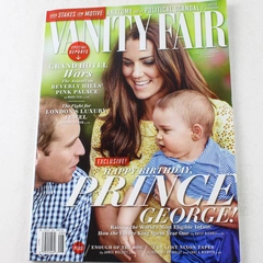 Prince William Kate Middleton Vanity Fair August 2014 Magazine Good Condition