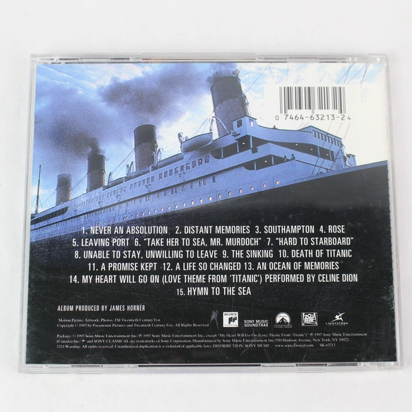 Titanic Music From the Motion Picture by James Horner 1997 Sony CD