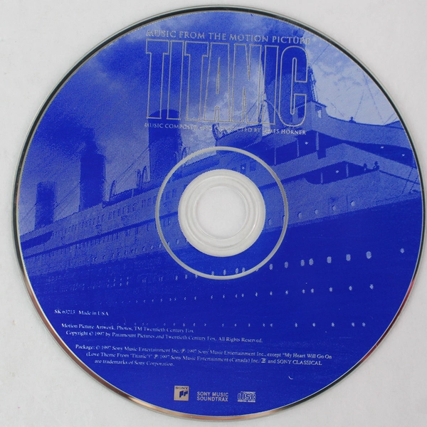 Titanic Music From the Motion Picture by James Horner 1997 Sony CD