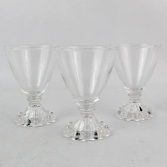 Set of 3 Vintage Anchor Hocking Boopie Wine Cordial Cocktail Glasses 4"