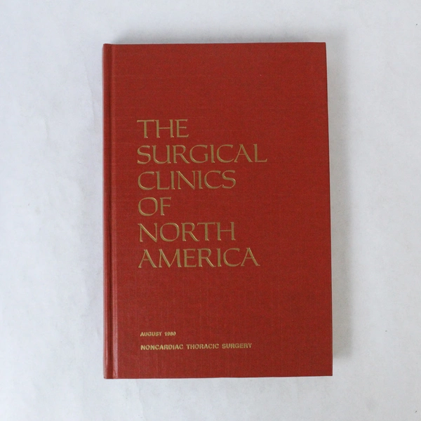 Vintage The Surgical Clinics of North America August 1980 Volume 60 Number 4