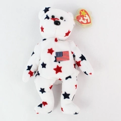 TY Beanie Babies Glory The Star Bear 1998 Stuffed Toy 8" With Tags