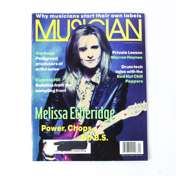 Musician Magazine January 1996 Melissa Etheridge Power Cypress Hill