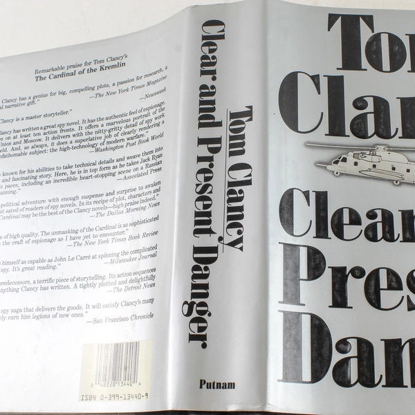 Clear And Present Danger By Tom Clancy 1989 Hardcover