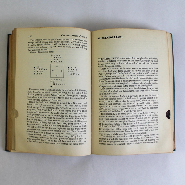 Contract Bridge Complete by Charles Goren 1952 Hardcover Pre-Owned Worn