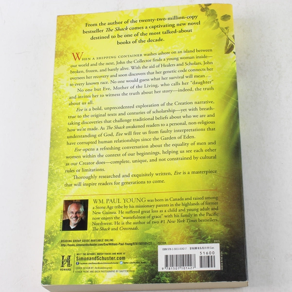 Eve A Novel by WM Paul Young 2015 Paperback