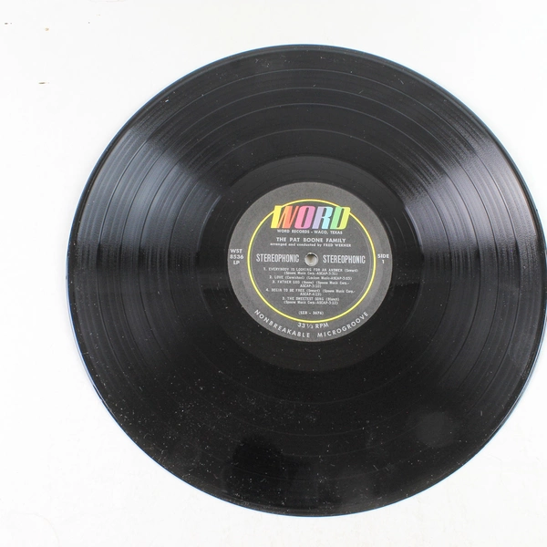 The Pat Boone Family 1970 WST 8536 LP Vinyl Word Record Album