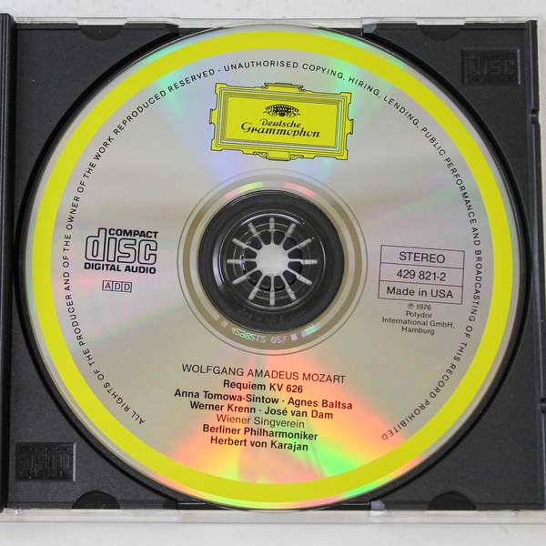 Mozart Requiem CD 1976 Polydor International Good Pre-Owned Condition