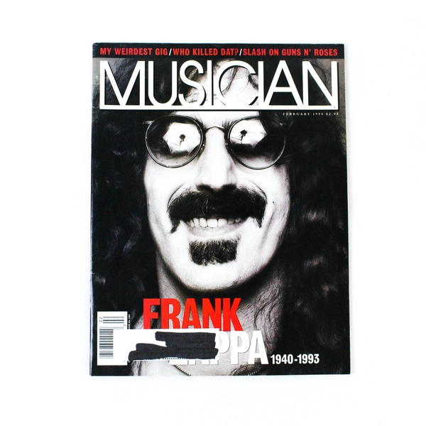 Musician Magazine Febuary 1994 Frank Zappa Slash Guns N' Roses